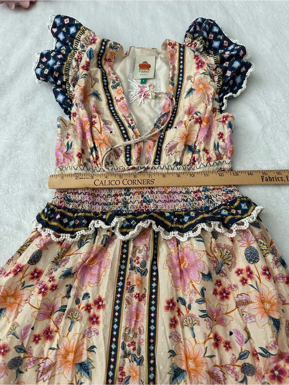 FARM Rio Multi Superbloom Tapestry Maxi Dress Size Small - Picture 10 of 13